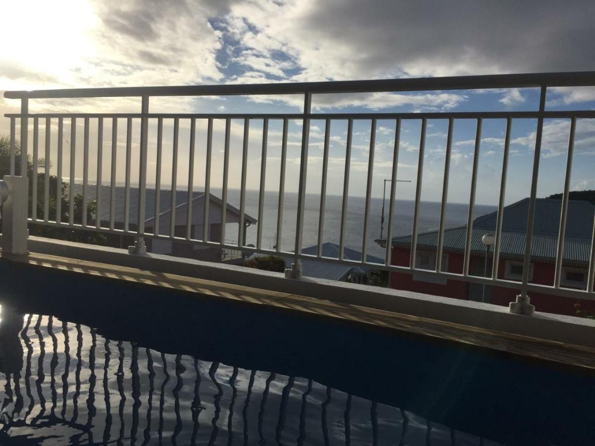 Rose Phœnix rez-de-jardin piscine et vue mer Les Anses-d'Arlets Buitenkant foto